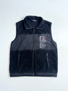 FILA Biella Italia Sherpa Fleece Zip-Up Vest – Black(L)
