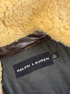 Ralph Lauren Made in Italy Shearling Collar Leather Flight Jacket (M)