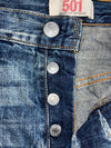 Levi’s 501 Distressed Ripped Jeans (W:34) (L:38)