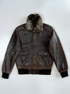 Vintage (Detechable Furr Coller) Premium Original Leather Jacket (M)