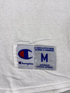 Champion Authentic Baseball Raglan Tee – White/Black, 3/4 Sleeve (M)