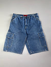 Y2K Levi's Red Tab Denim Cargo Shorts – Mid Wash (W:33) (L:25)