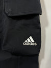 Adidas Cargo Pocket Black Tapered Joggers (W:29) (L:37)