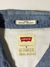 Levi’s Slim Fit Blue Chambray Western Snap Shirt (M)