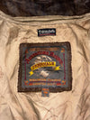 Adventure Bound Distressed Brown Leather Bomber Jacket (XL)