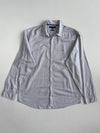 Tommy Hilfiger | Grey Dobby Textured Slim Fit Shirt (XL)