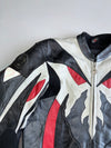 Hein Gericke Pro Sports Schoeller Flame Graphic Appliqué Leather Motorsport Racing Jacket (Paded)(M)