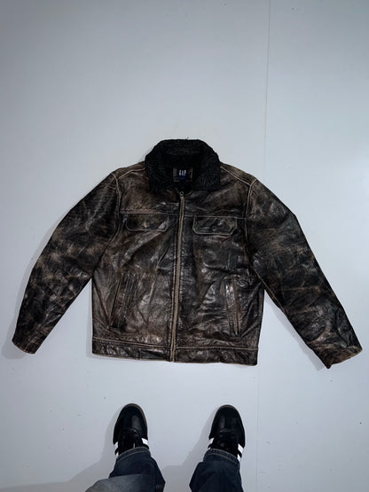 ZVintage GAP Original Leather Jacket (RARE)  (L)