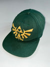 Vintage Zelda Green Gold Embroidered Snapback Cap (Adjustable)