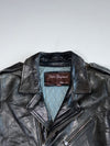 Cuirs Guignard Classic Black Leather Biker Jacket (XL)