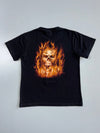 Vintage | Flaming Skull Graphic Tee | Black (XS)
