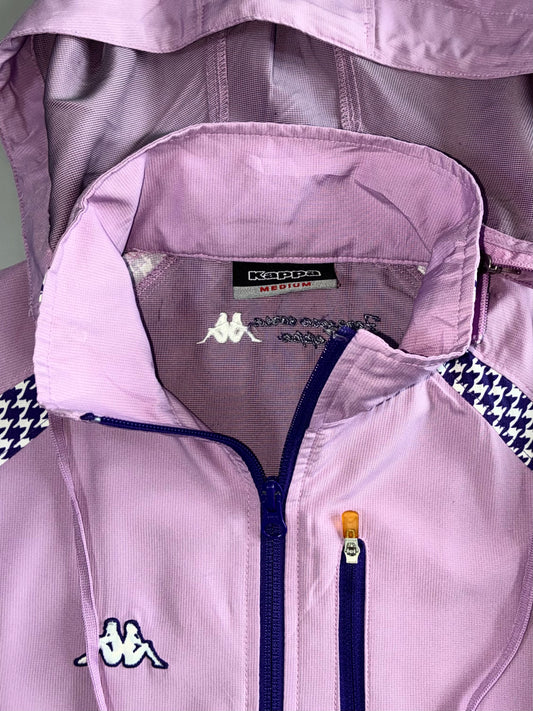 Kappa Houndstooth Panel Windbreaker (Detechable Hood) Jacket (S)