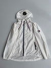 Tommy Hilfiger White Hooded Windbreaker (L)