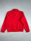 Nike Red Track Jacket – Black & White Chest Stripe, Mesh Lined (L)