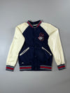 Superdry Navy & Cream Tiger Patch Varsity Bomber Jacket (M)