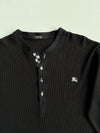 Burberry Black Label Ribbed Henley Longsleeve (M/L)