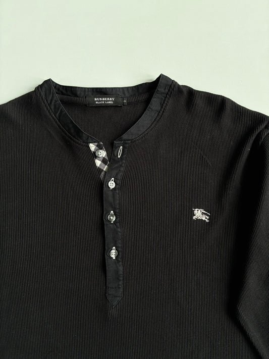 Burberry Black Label Ribbed Henley Longsleeve (M/L)