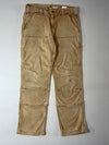 Carhartt Relaxed Fit Double Knee Tan Duck Canvas Work Pants (W:30) (L:38)