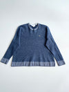 Lacoste Navy Birdseye Knit Crewneck Sweater women’s(L)