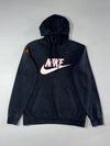 Vintage Nike Big Swoosh Black Hoodie — (M)