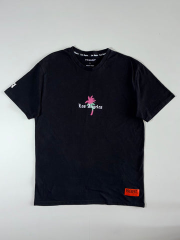 Primark “Los Angeles” Palm Tree Graphic T-Shirt Black,(L)