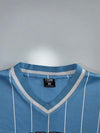 FSBN | “Rough” Pinstripe Baseball Jersey | Sky Blue (XL)