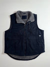 Lee Sherpa-Lined Workwear Vest — Black Fur Inside (2XL)