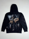 Spiral Direct Black "You Lose" Flaming Skull Graphic Pullover Hoodie (M)