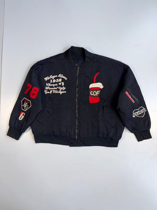 Michigan Varsity Patch Bomber Jacket (2XL/3XL)