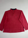 Polo Jeans Co. Ralph Lauren | Red Navy Ribbed Quarter Zip (2XL)