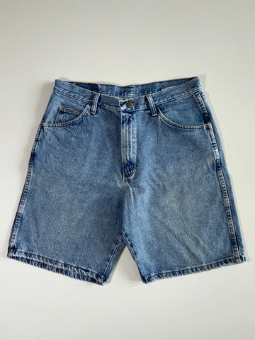 Wrangler Light Wash Denim Shorts (W:32|L:20)