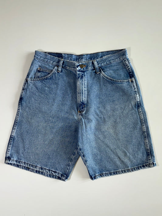 Wrangler Light Wash Denim Shorts (W:32|L:20)