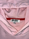 Kenzo Paris Pink Embroidered Tiger Logo Hoodie – (S)
