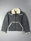 Diesel Sherpa-Lined Grey Utility Jacket (Fur inside) (M)