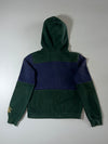 Roots | Green Navy Colorblock Zip Hoodie (XS)