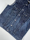 True Religion Denim Trucker Vest (L)
