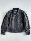 Vintage Master’s Leather Lace-Up Concho Biker Jacket (Xl)