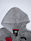 Roots Canada | Varsity Patch Full-Zip Hoodie | Grey Marl (M)
