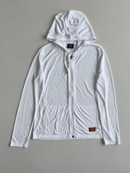 Dickies Lightweight Zip-Up Hoodie – White – (S)
