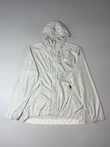 Under Armour Lightweight Hooded Windbreaker Jacket – Off White Women’s (M)