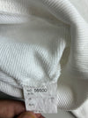 Claid Geometric Rabbit Embroidered Sweatshirt – White (S)