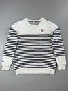 Edokatsu Tokyo Japan Striped Crewneck Sweatshirt  (S)