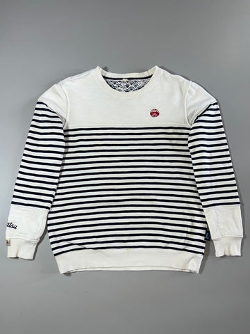 Edokatsu Tokyo Japan Striped Crewneck Sweatshirt  (S)