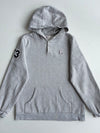Fila Grey Henley Hoodie with 73 Sleeve Patch(M)