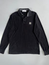 Stone Island Compass Patch Long Sleeve Polo Shirt (M)