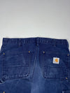 Vintage Carhartt Navy Canvas Carpenter Pants (W:34) (L:44)
