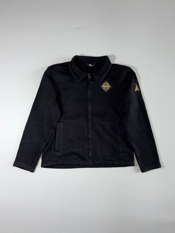 Nepa | Black Knit Fleece ZipWom Jacket Women’s – Gold Badge Patch | (M)