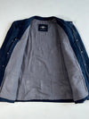 Harley-Davidson Genuine Motorclothes Navy Canvas Work Jacket – Snap Button Band Collar (3XL)