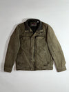 Levi's Sherpa-Lined Military Trucker Jacket – Washed Olive Green (M)