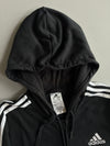 Adidas 3-Stripes Full Zip Hoodie Black (M)